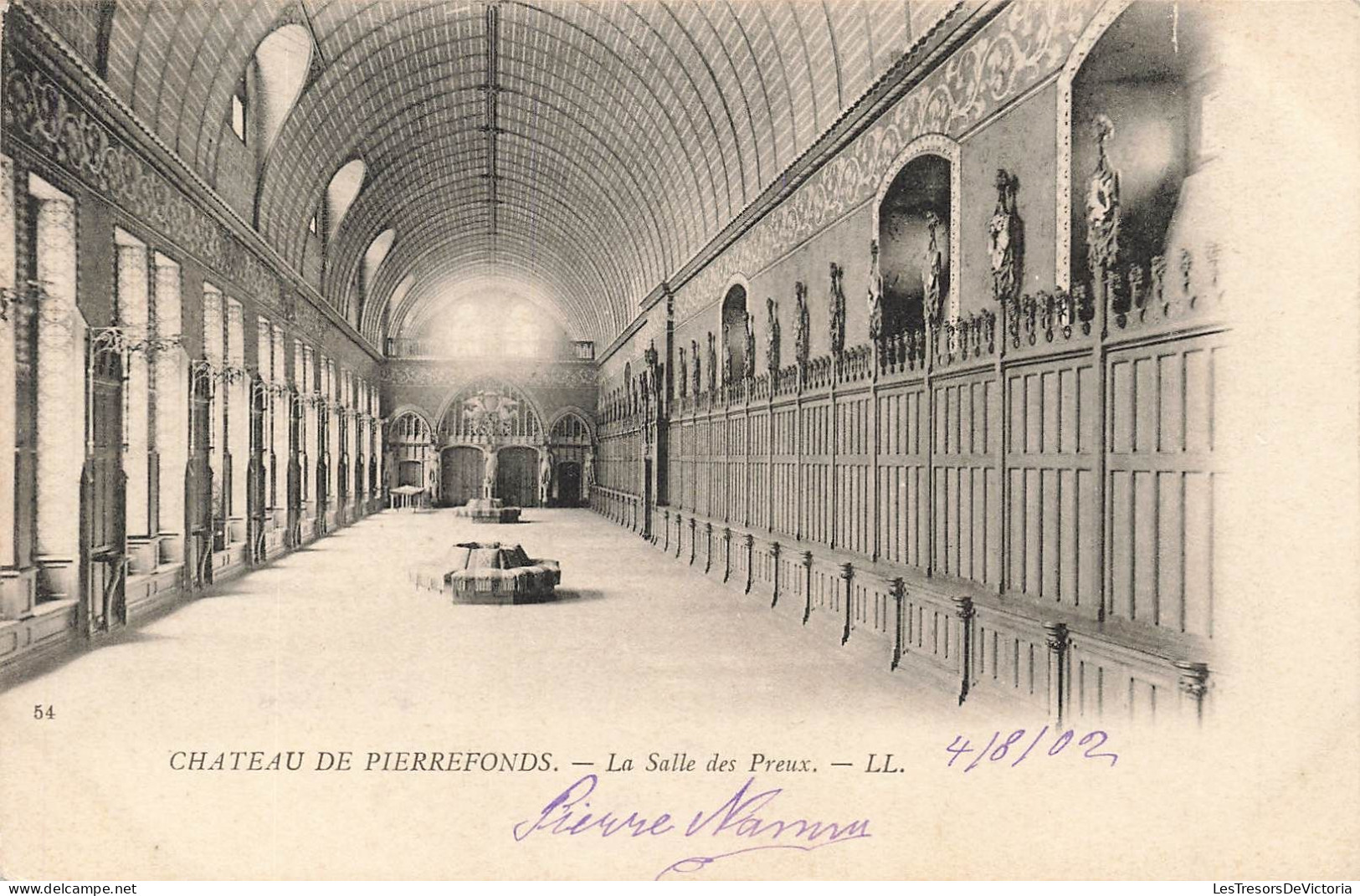 FRANCE - Château De Pierrefonds - Vu Général De La Salle Des Preux - LL - Carte Postale Ancienne - Pierrefonds