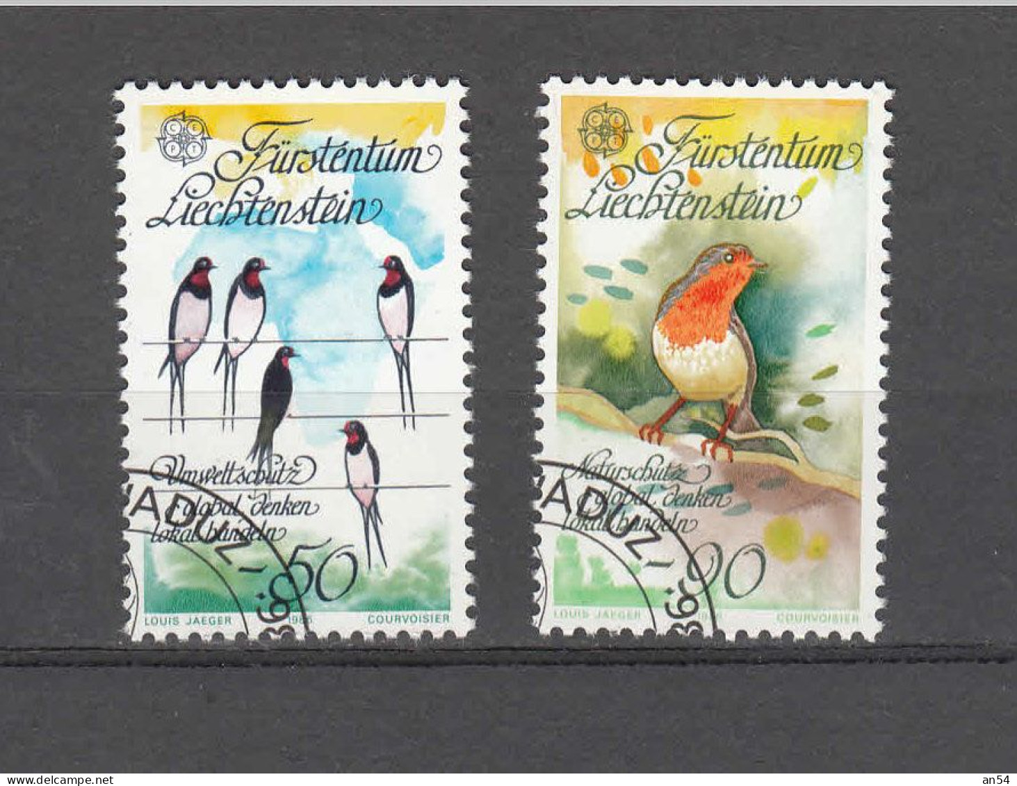 LIECHTENSTEIN 1986     N° 833 - 834    OBLITERES  CATALOGUE  ZUMSTEIN - Gebraucht