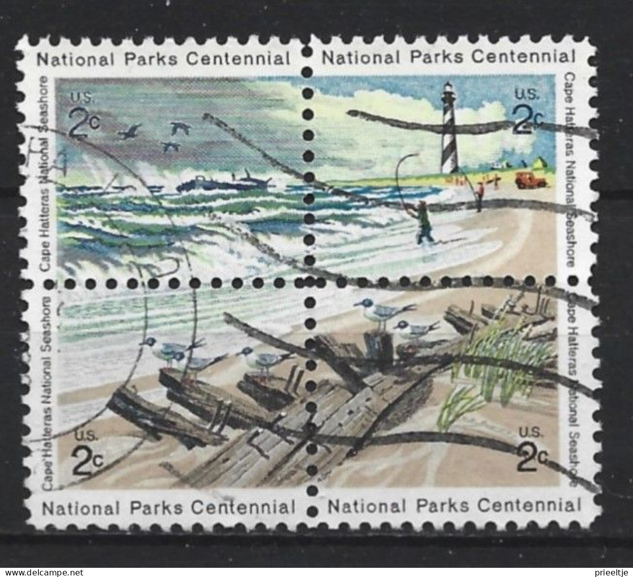 U.S.A. 1972 National Parks 4 Block Y.T . 948/951 (0) - Used Stamps