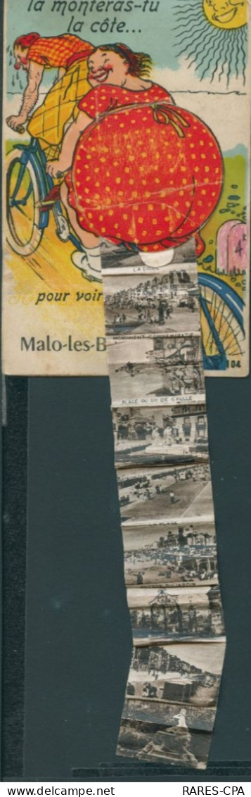 59 - CPA à Système ( Multivues ) -  MALO LES BAINS - La Monteras Tu La Cote .....Pour  Pour Voir Malo Les Bains - ETAT - Malo Les Bains