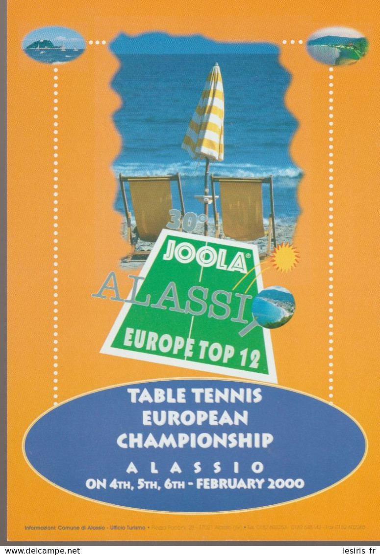 C.P. - PHOTO - JOOLA - ALASSIO - EUROPE TOP 12 - TABLE TENNIS EUROPEAN CHAMPIONSHIP - 2000 - - Table Tennis