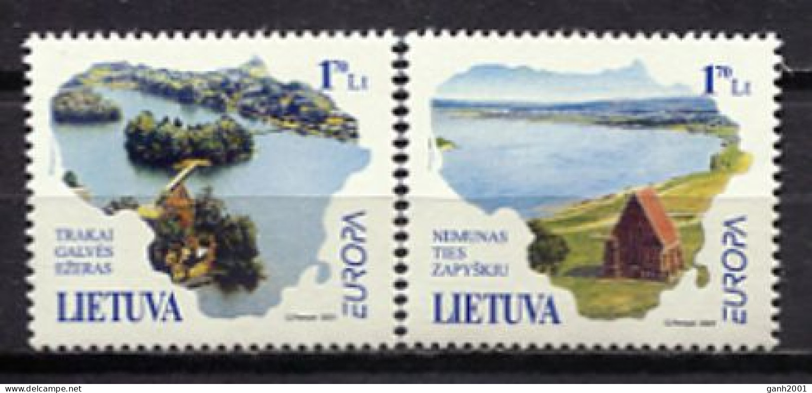 Lithuania 2001 Lituania / Europa CEPT Water MNH Agua Wasser / Jg13 10-4 - 2001