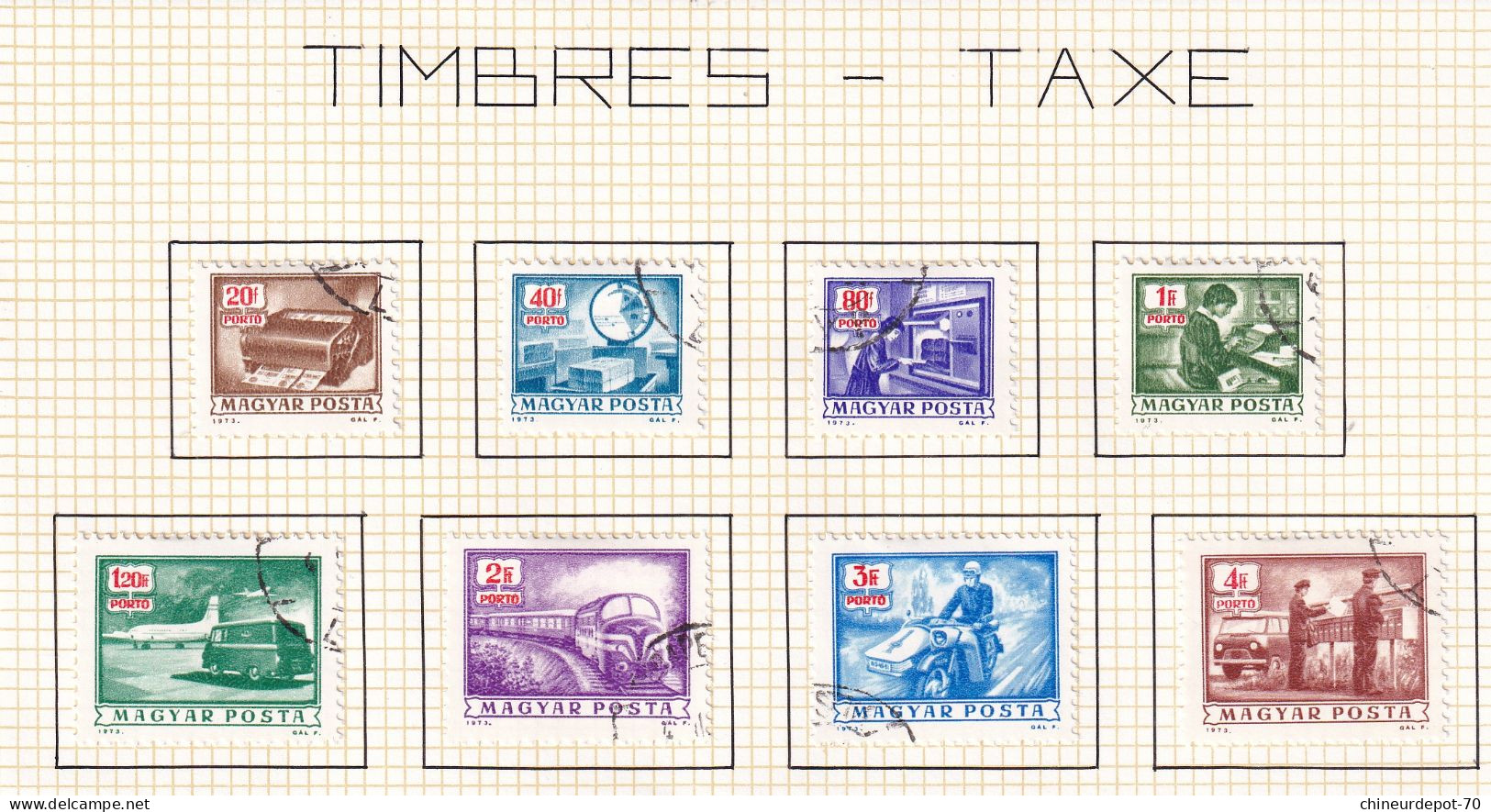 Timbres Taxe Hongrie Magyar Posta - Port Dû (Taxe)