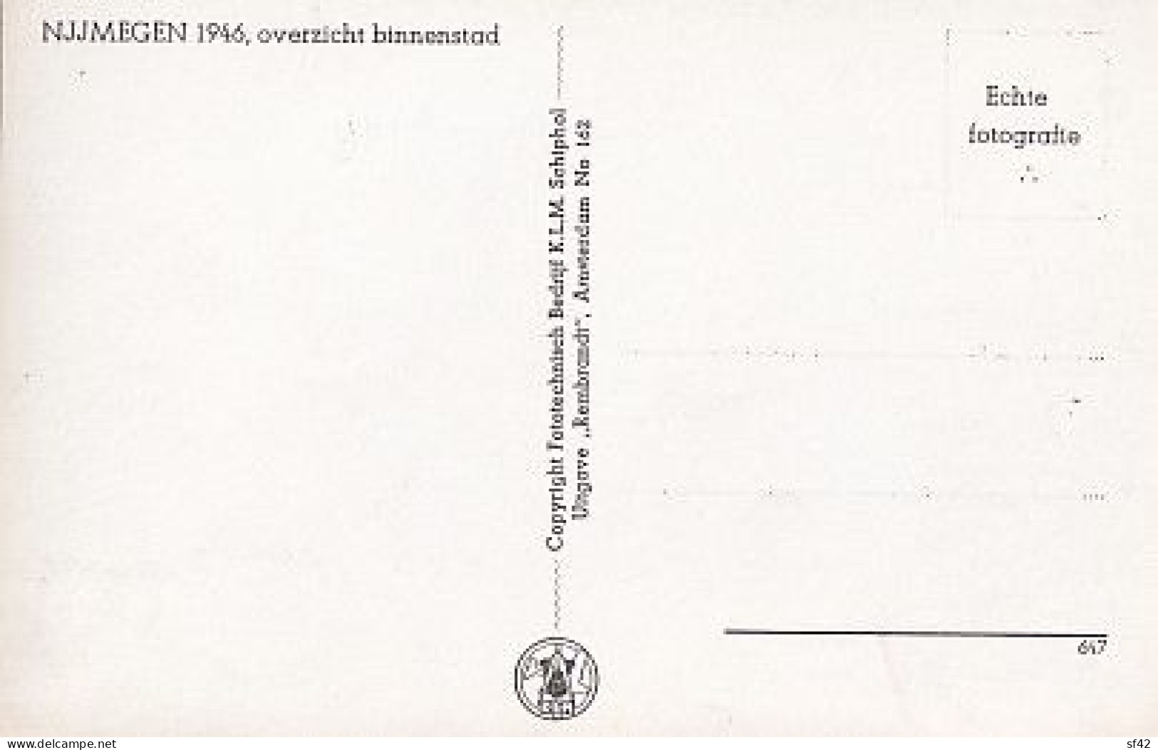 NIJMEGEN  1946                OVERZICHT BINNENSTAD - Nijmegen