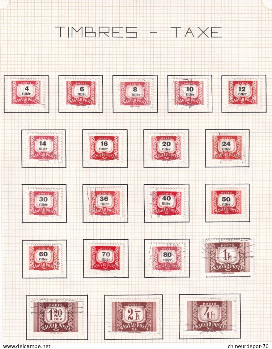 Timbres Taxe Hongrie Magyar Posta - Postage Due