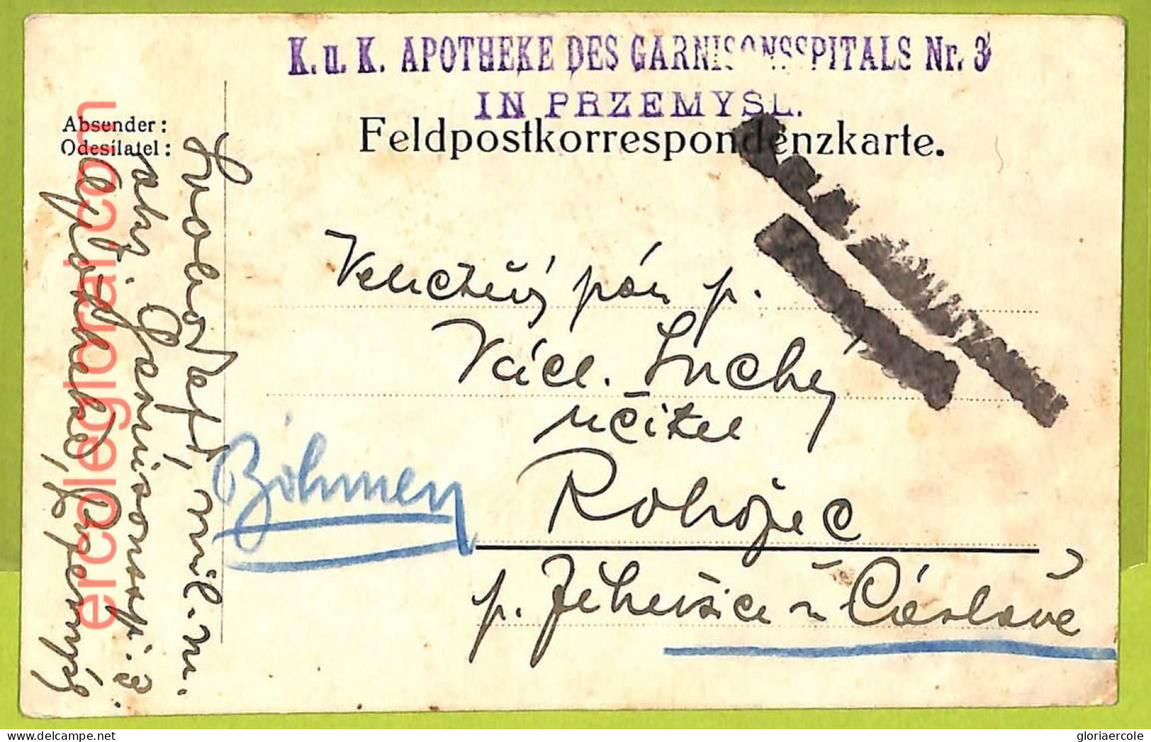 Af9853 - GERMANY - Military Feldpost Card - APOTHECARY! Medicine - Medicina