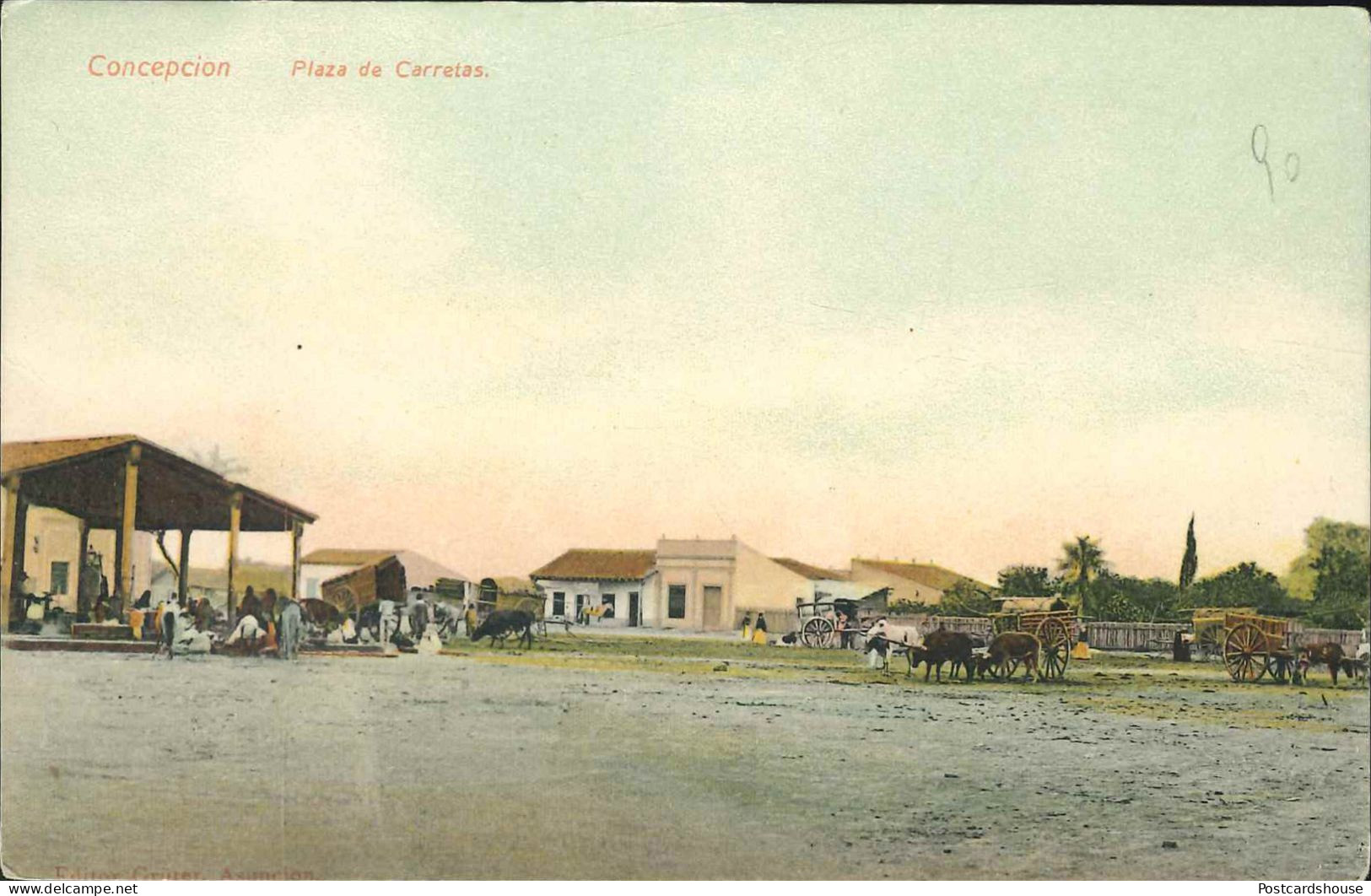 PARAGUAY CONCEPCION PLAZA DE CARRETAS 1907 - Paraguay