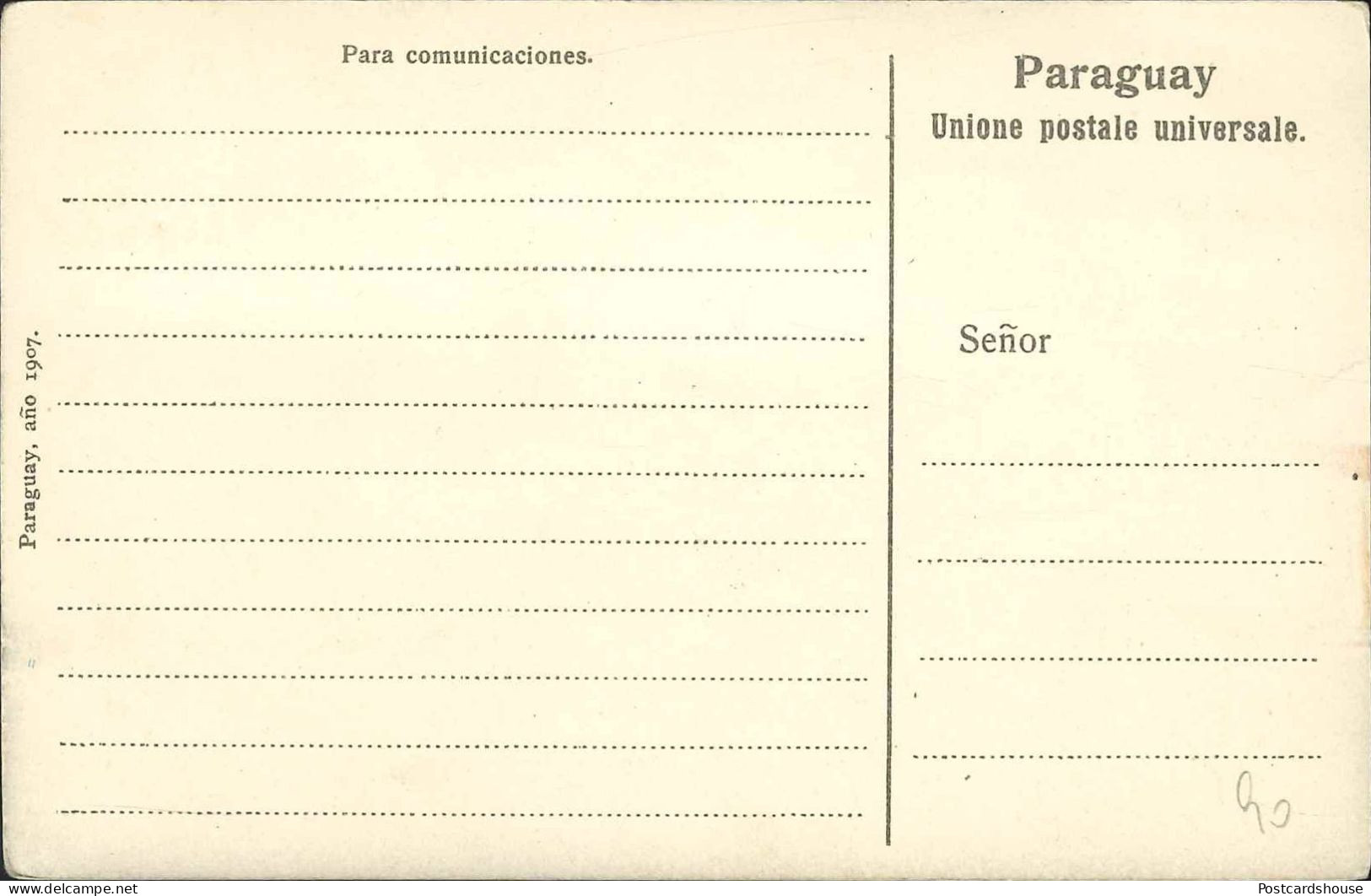 PARAGUAY CONCEPCION PLAZA DE CARRETAS 1907 - Paraguay