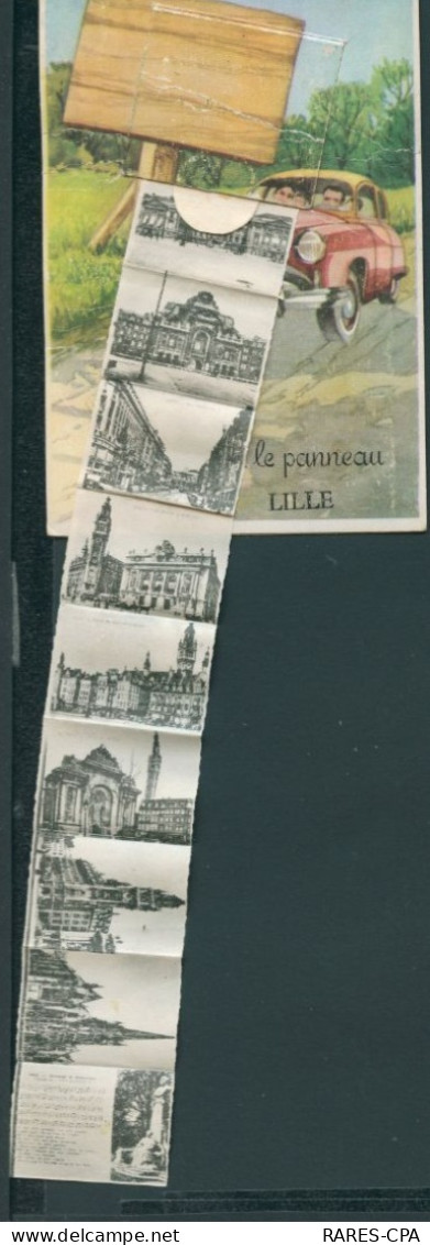 59 - CPA à Système ( Multivues ) -  LILLE - En Soulevant Le Panneau Vous Verrez LILLE - ETAT - Lille