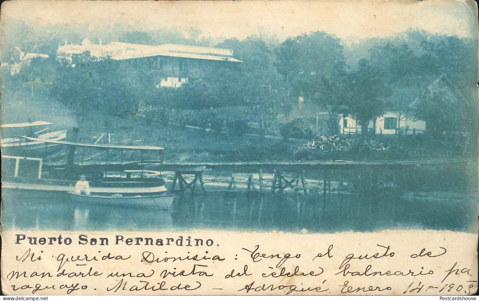 PARAGUAY PUERTO SAN BERNARDINO 1909 - Paraguay