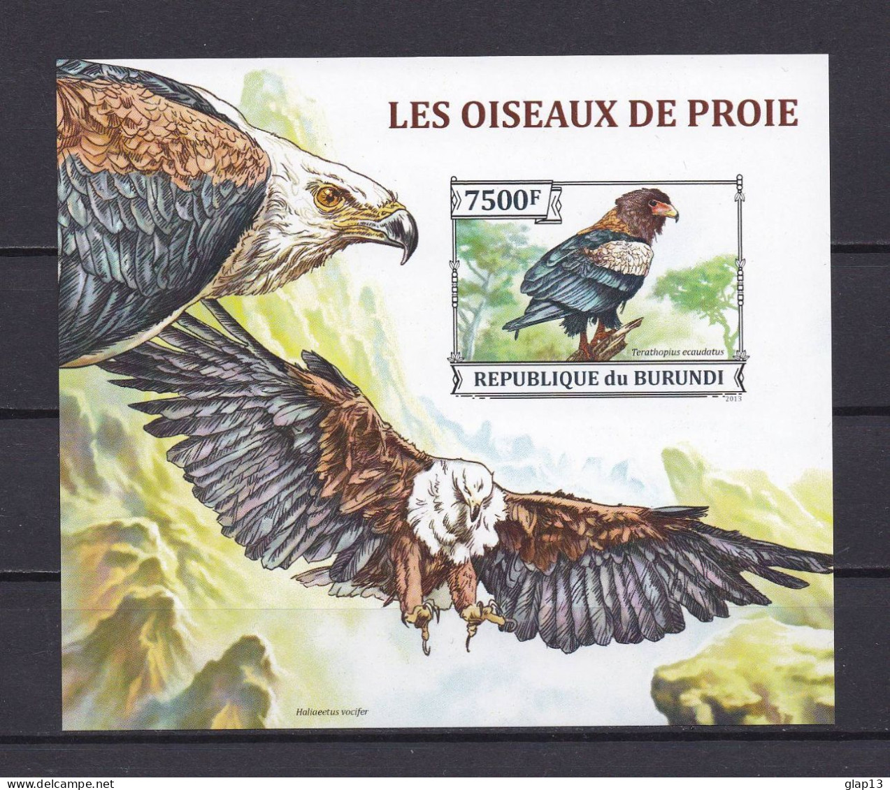 BURUNDI 2013 BLOC N°381 NEUF** OISEAUX NON DENTELE - Blocks & Sheetlets