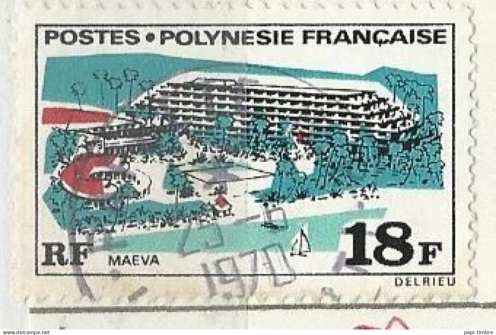 Polynésie - 1970 Grands édifices - N° 75 Obl. - Gebruikt