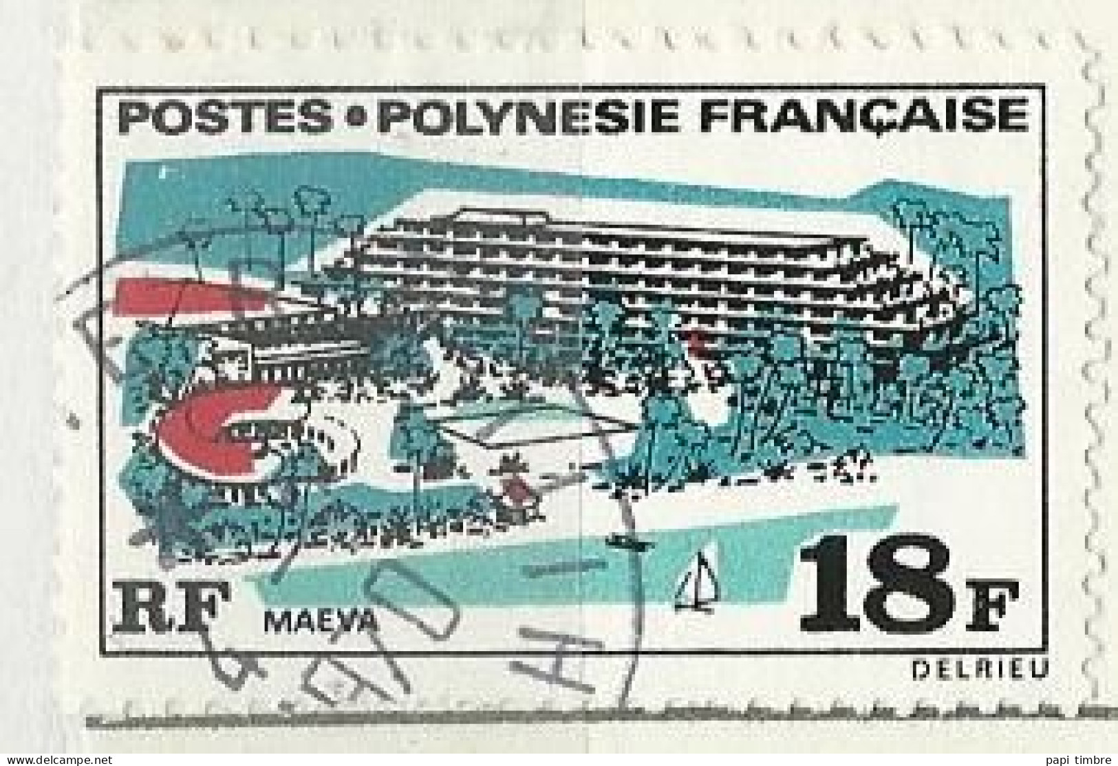 Polynésie - 1970 Grands édifices - N° 75 Obl. - Gebraucht