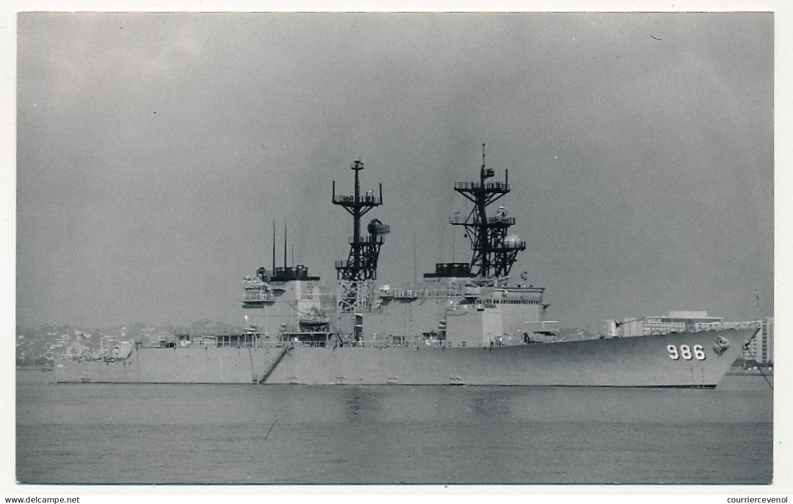 2 Photos Format Env. 9cm X 14cm - Destroyer Lance-missiles USS Harry W. Hill (DD-986) - Sept 1986 - Barche