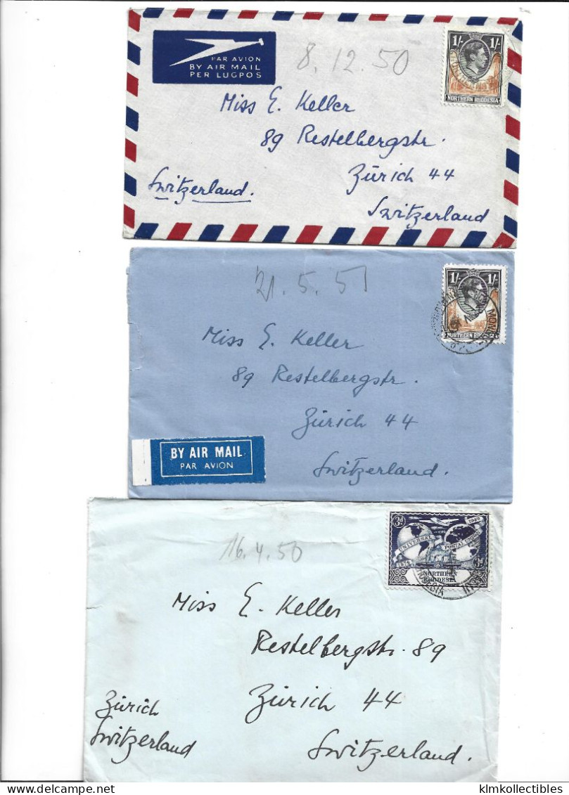 GREAT BRITAIN UNITED KINGDOM ENGLAND COLONIES - RHODESIA - POSTAL HISTORY LOT 4 COVERS - Other & Unclassified