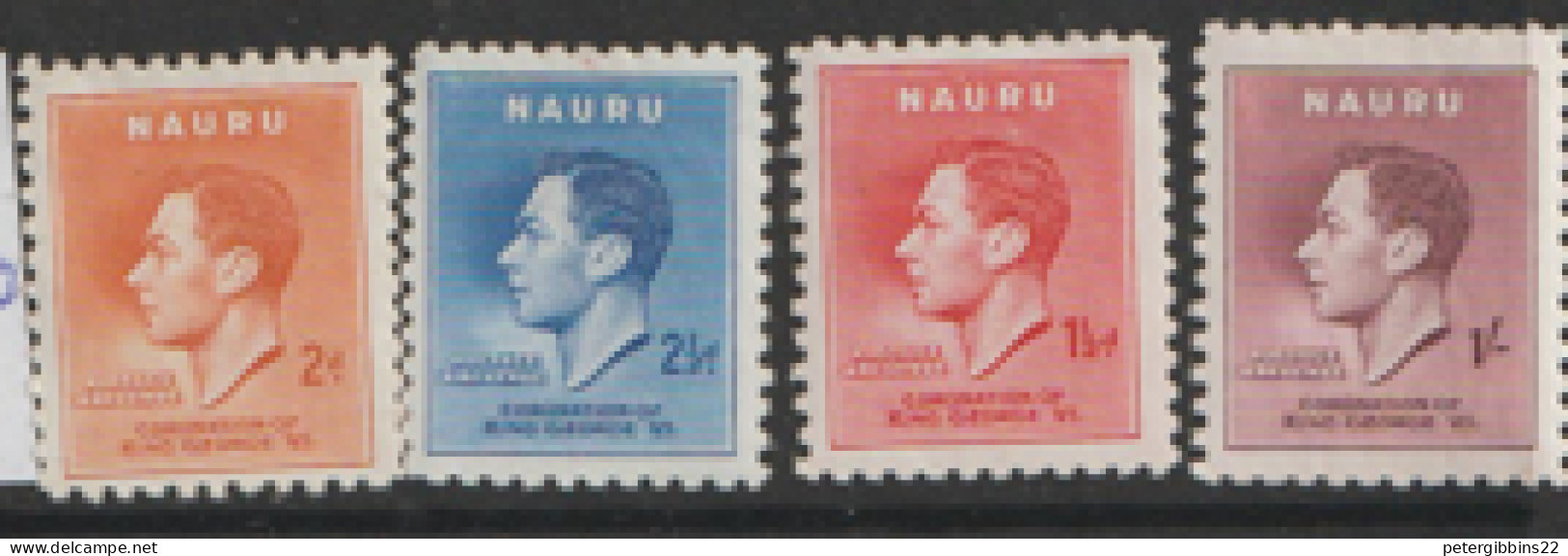 Nauru  1937  SG 44-7  Coronation  Mounted Mint - Nauru