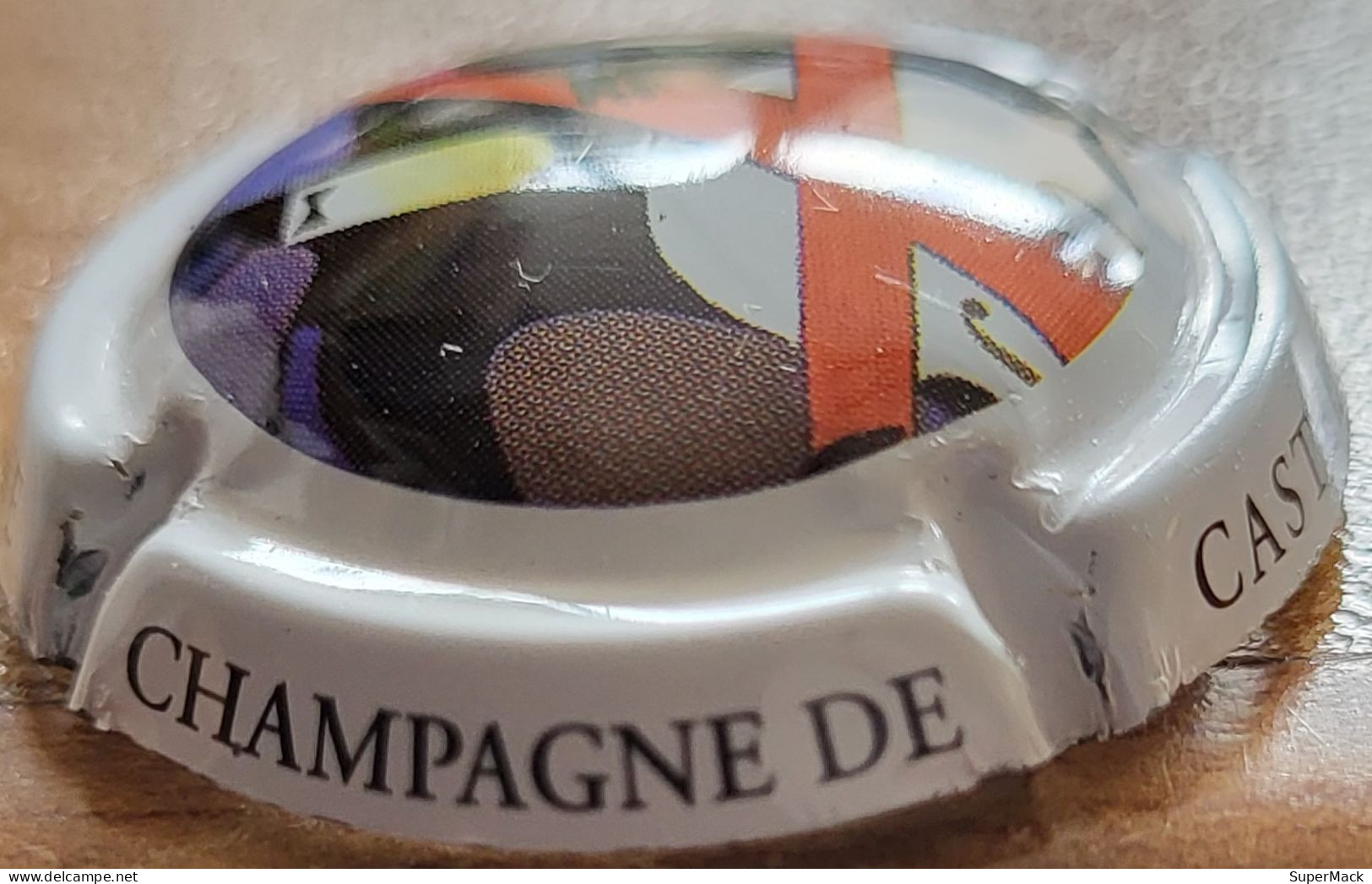 Capsule Champagne DE CASTELLANE Série 17 Ecriture Sur Contour, Blanc, N°088e ** RARE ** - De Castellane