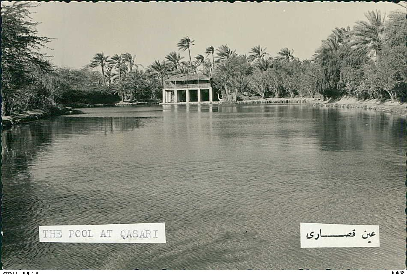 BAHRAIN - THE POOL AT QASARI - RARE PROTOTYPE POSTCARD - 1960s/70s (11769) - Bahreïn