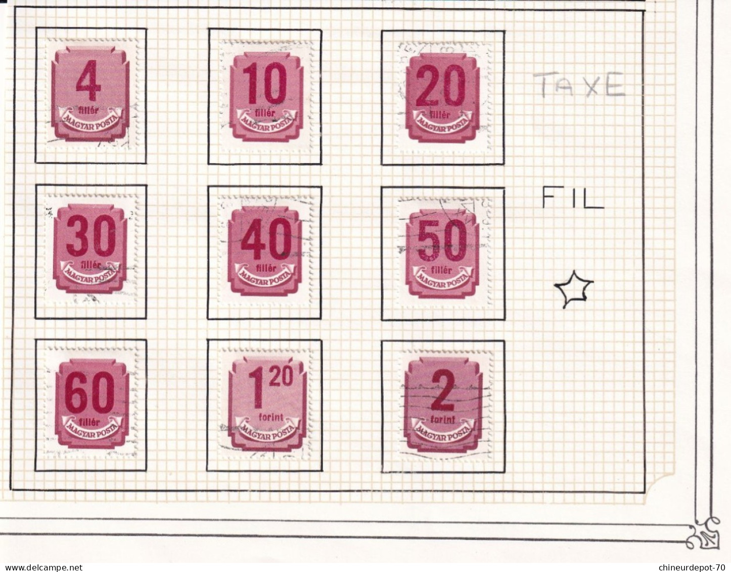 Timbres Taxe Hongrie Magyar Posta - Postage Due