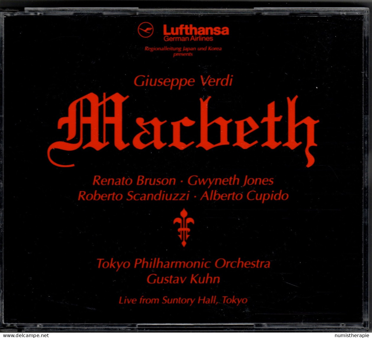 Lufthansa : Verdi's Macbeth By Tokyo Philharmonic Orchestra (1992) Not For Sale 2CD - Ediciones Limitadas