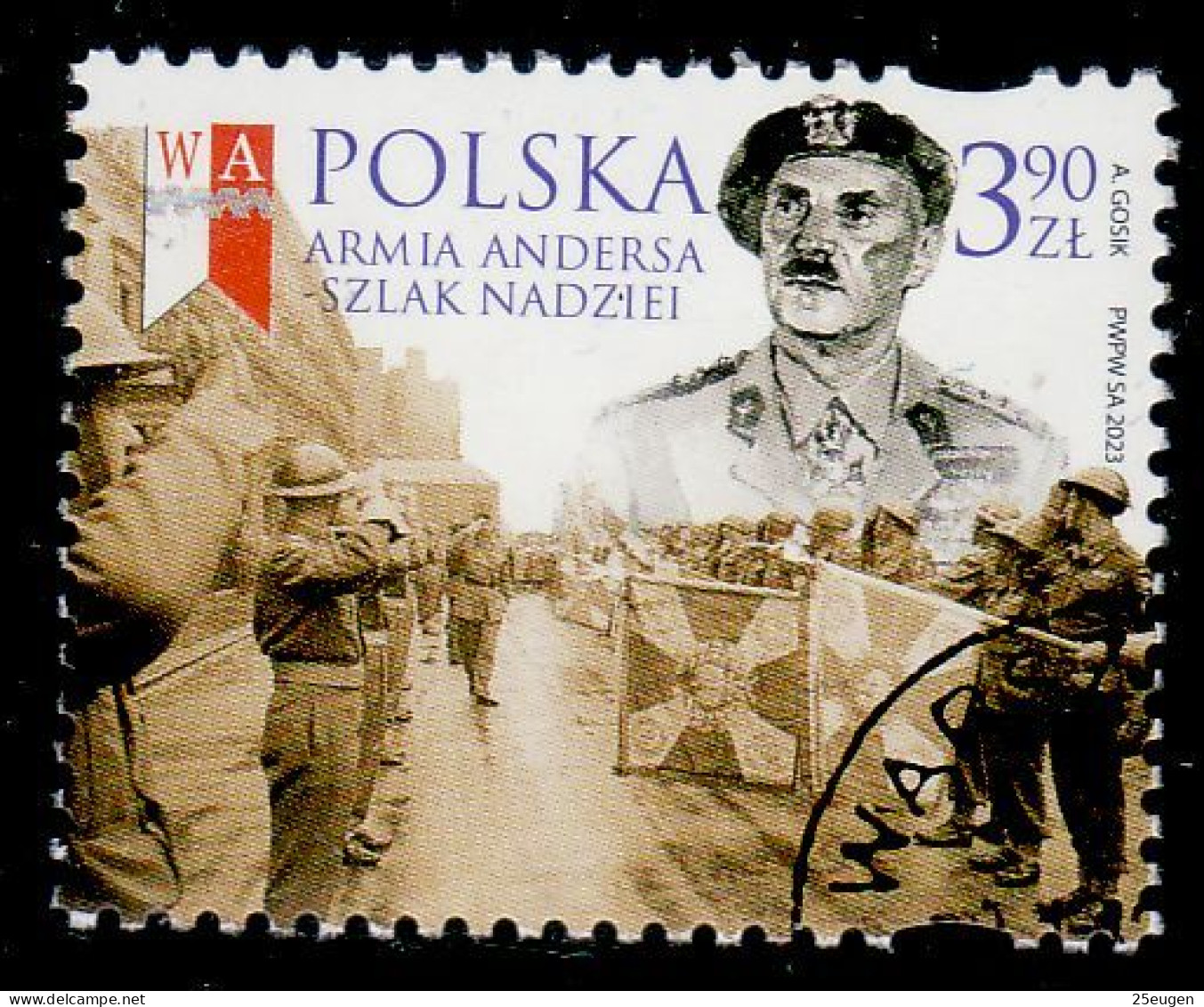 POLAND 2023  GENERAL W.ANDERS USED - Usados