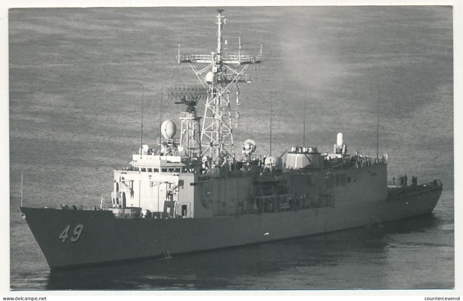 3 Photos Format Env. 9cm X 14cm - Frégate Missile Guidé USS Robert G. Bardley - 1986 - Photos Pradignac à Nice - Bateaux