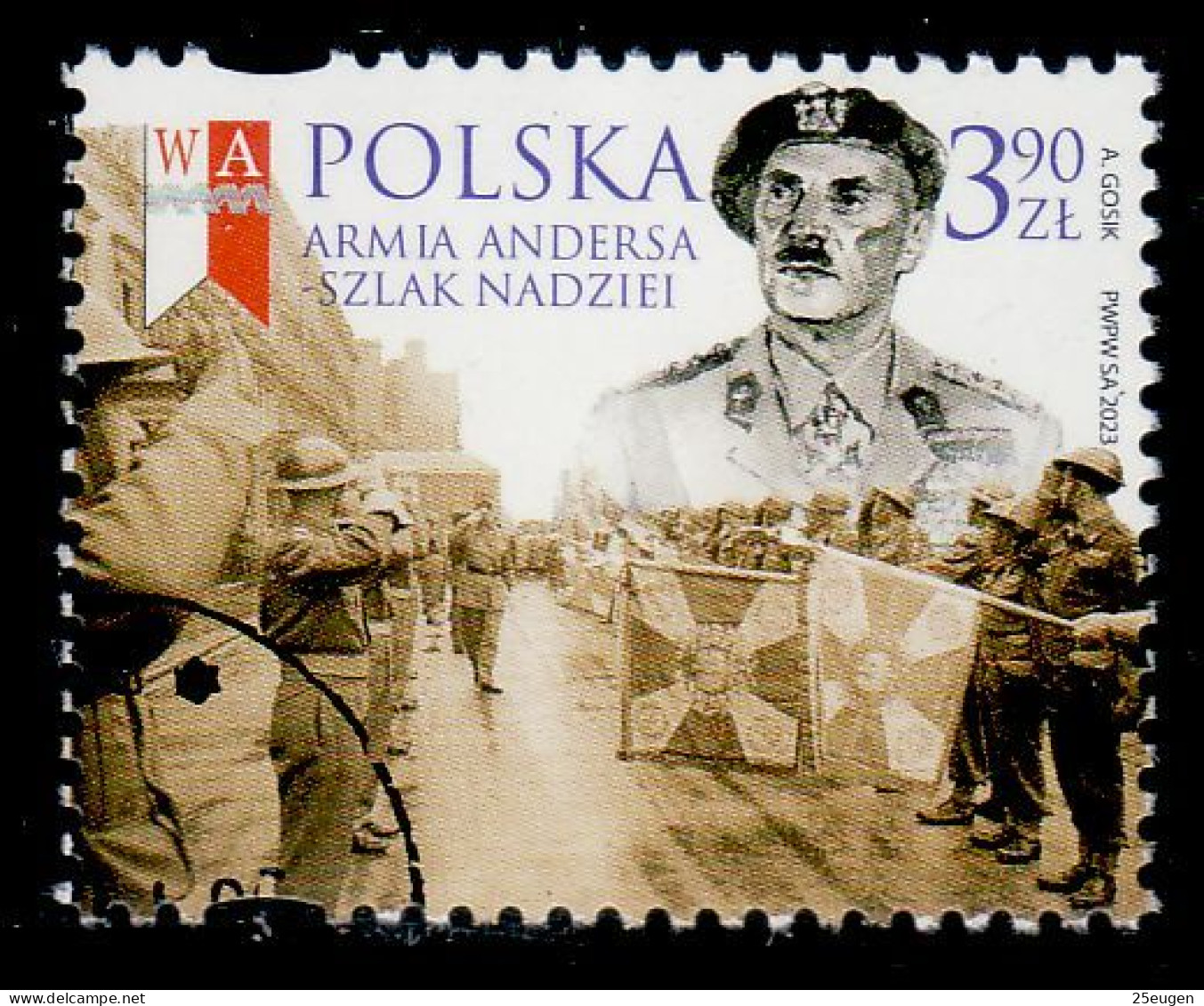 POLAND 2023  GENERAL W.ANDERS USED - Gebraucht