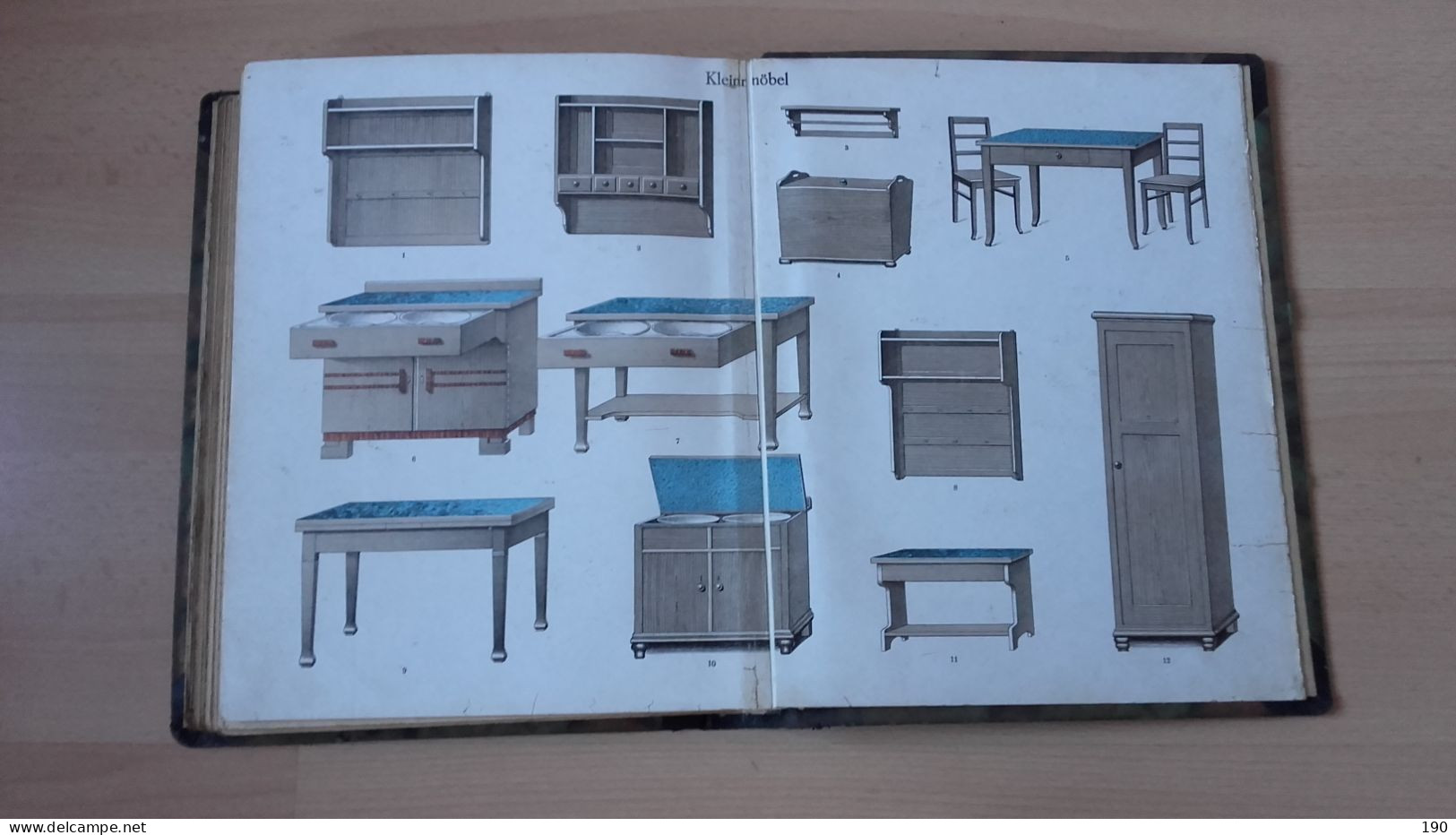 Carton catalogue/catalog of furniture.Katalog der Mobel