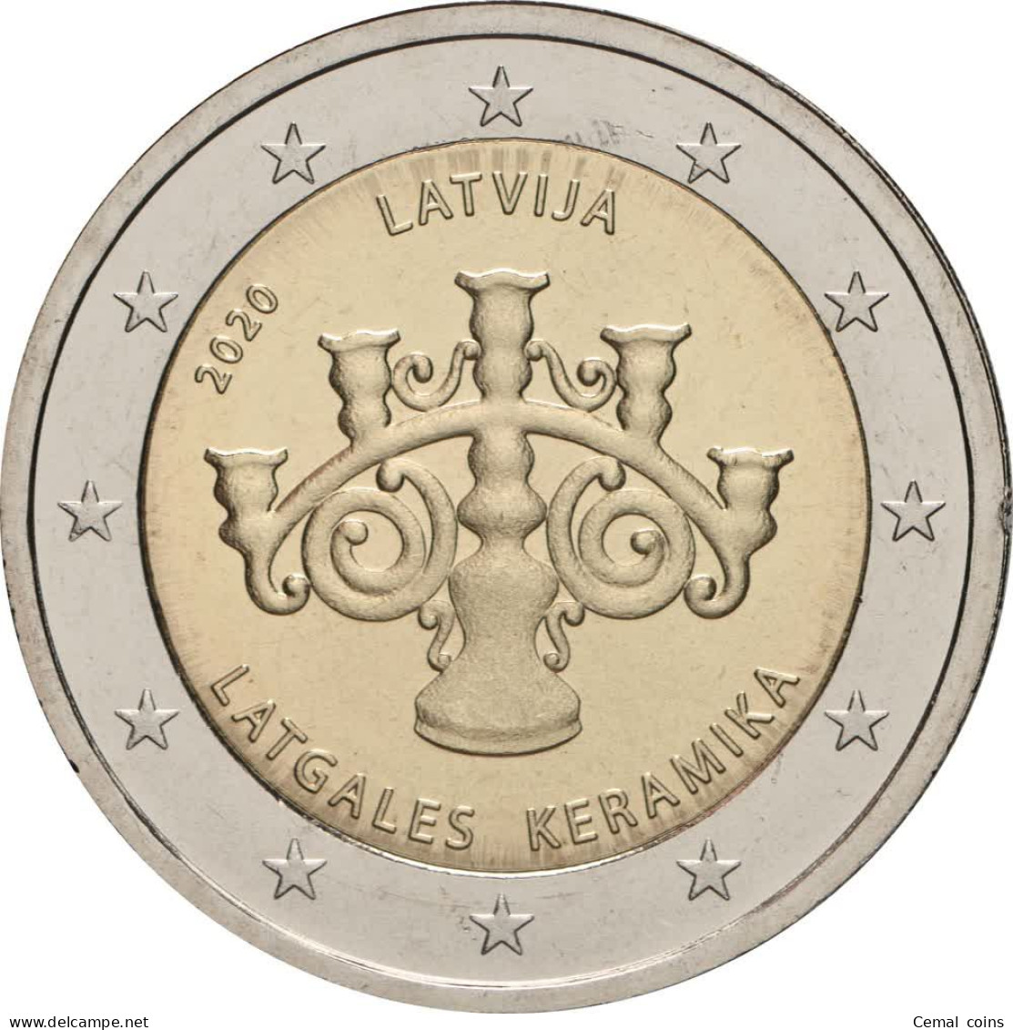 2 Euro 2020 Latvian Commemorative Coin - Latgalian Ceramics. - Letland