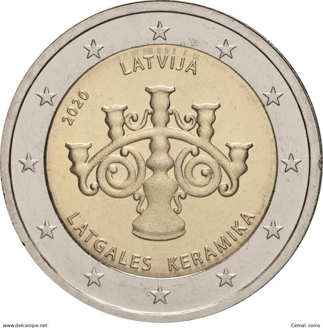 2 Euro 2020 Latvian Commemorative Coin - Latgalian Ceramics. - Lettonie
