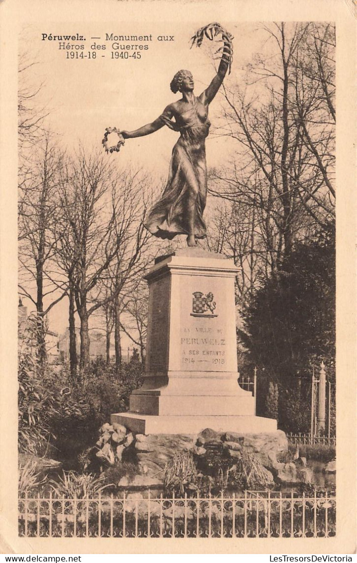 BELGIQUE - Péruwelz - Monument Aux Héros Des Guerres 1914-18 - 1940-45 - Carte Postale Ancienne - Peruwelz