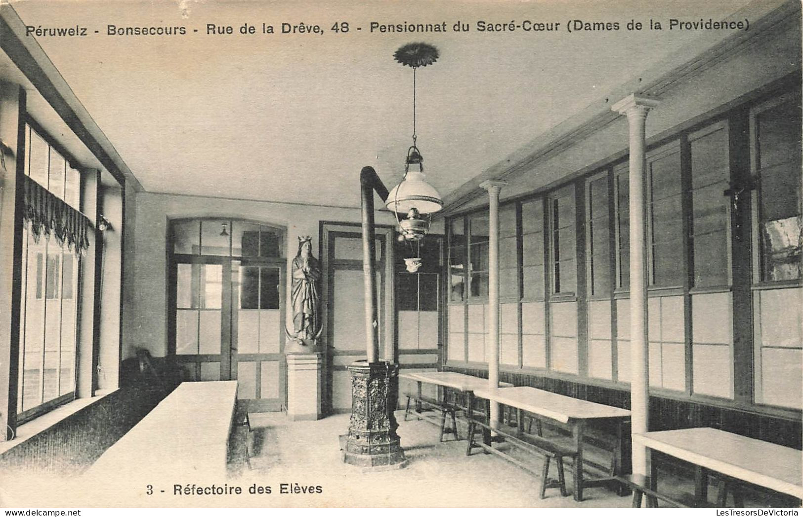 BELGIQUE - Péruwelz - Bonsecours - Pensionnat Du Sacré Coeur (Dames De La Providence) - Carte Postale Ancienne - Péruwelz