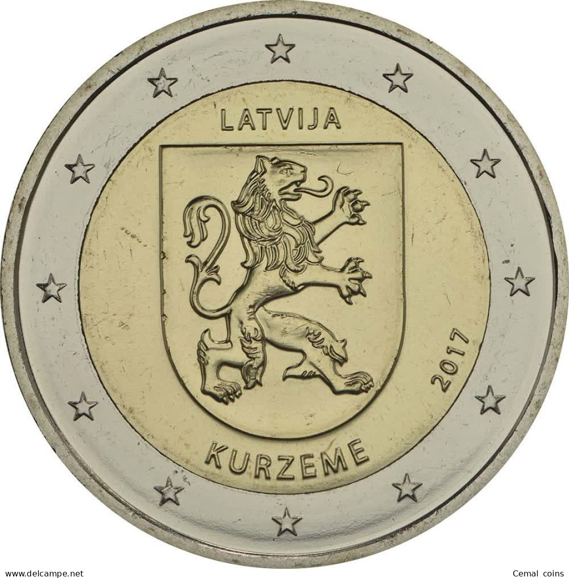 2 Euro 2017 Latvian Commemorative Coin - Kurzeme. - Latvia