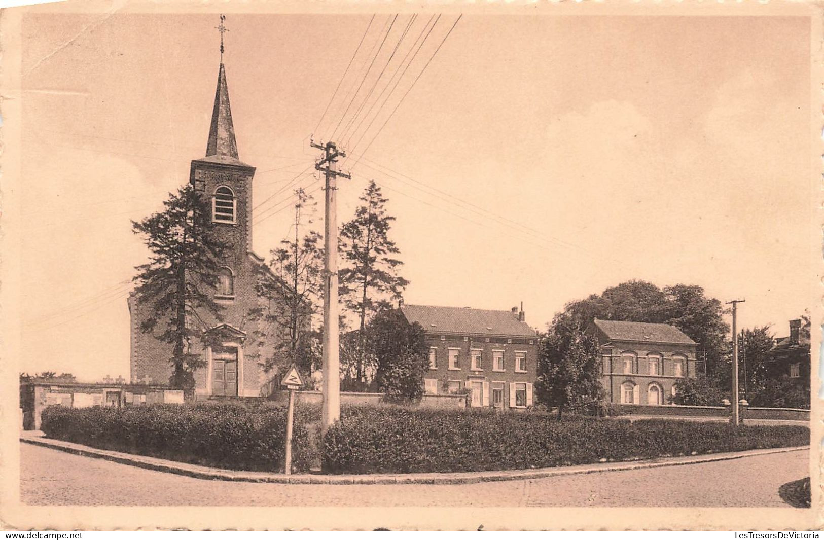 BELGIQUE - Quenast - Place Du Centenaire - Carte Postale Ancienne - Rebecq