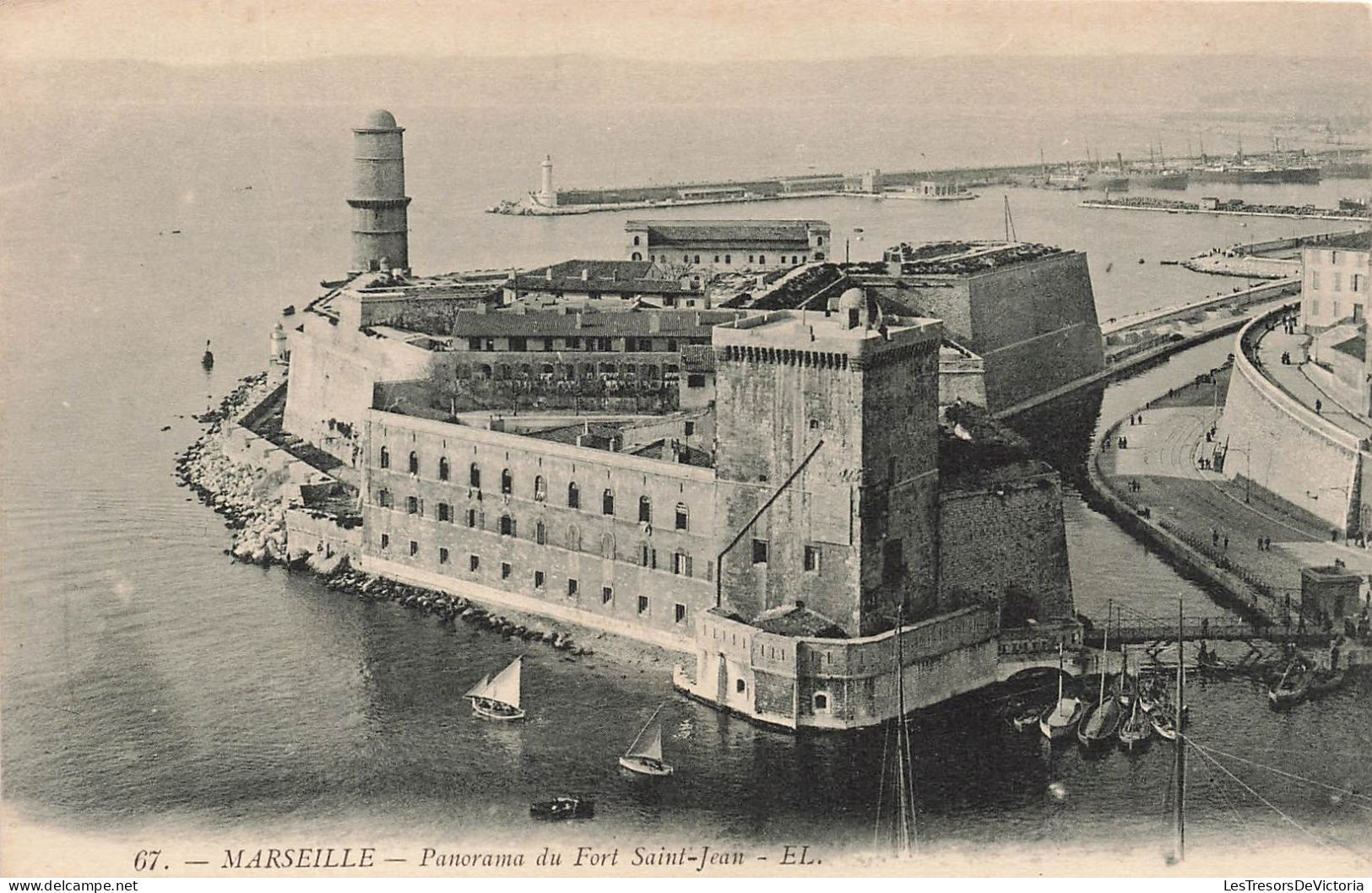 FRANCE - Marseille - Panorama Du Fort Saint Jean - EL - Carte Postale Ancienne - Sin Clasificación