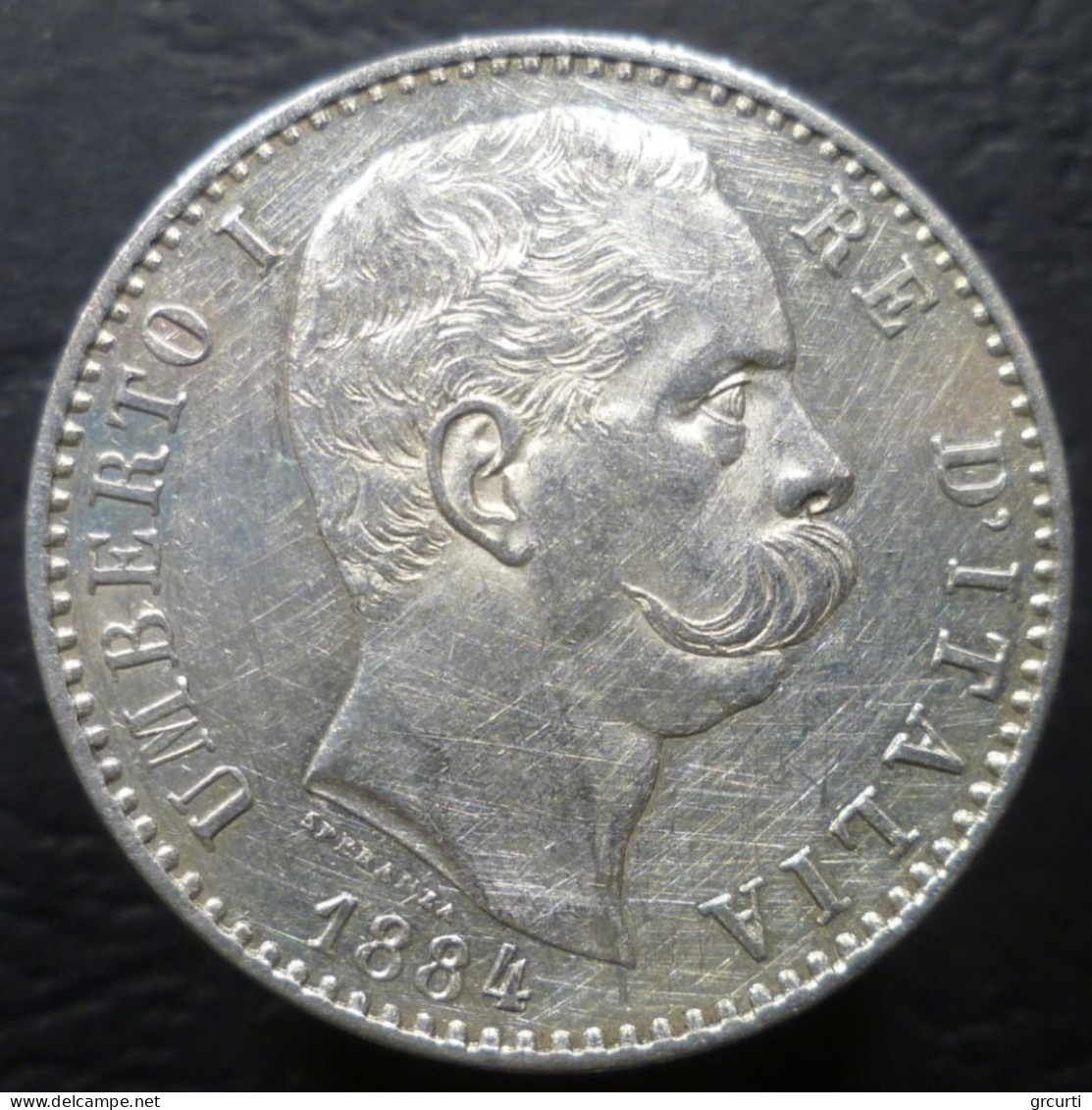 Regno D'Italia - 2 Lire 1884 - Gig. 28 - KM# 23 - 1878-1900 : Umberto I.