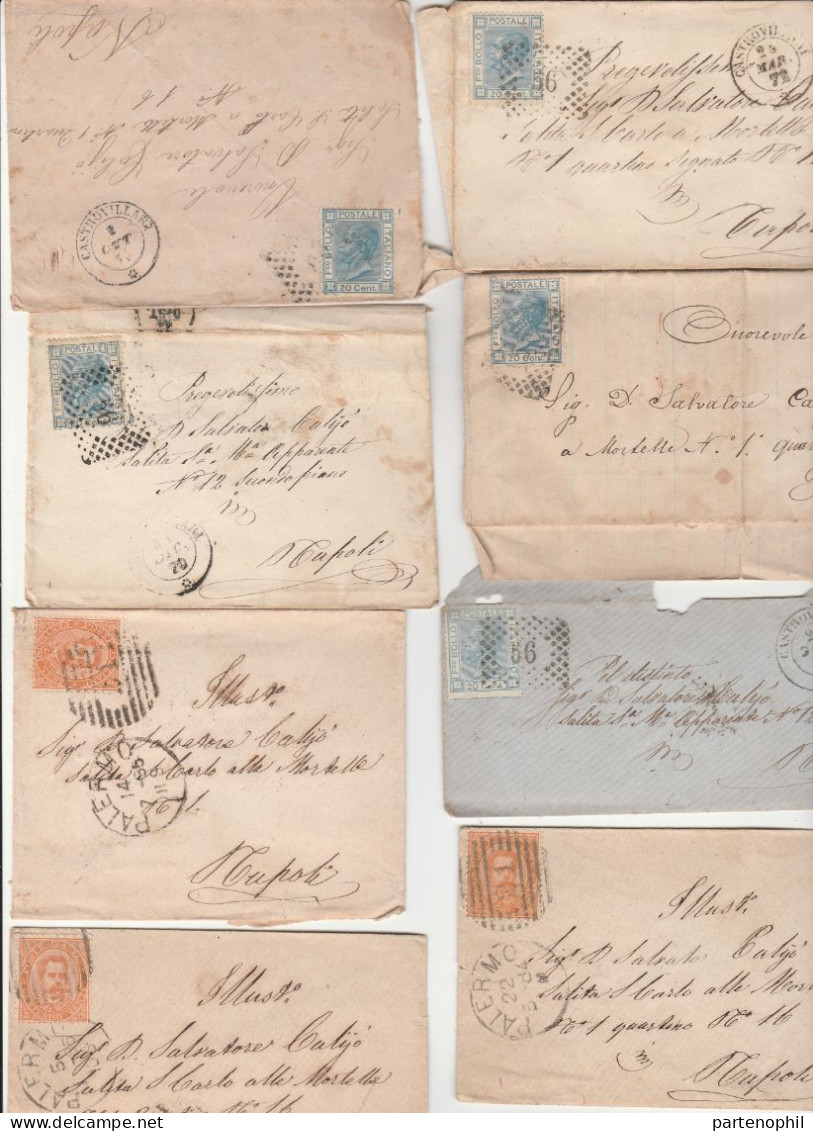 661 - Italia Regno 1862/85 - Insieme Di 37 Lettere Del Periodo Con Alcune Interessanti Presenze, Più 18 Frammenti Del 15 - Collections