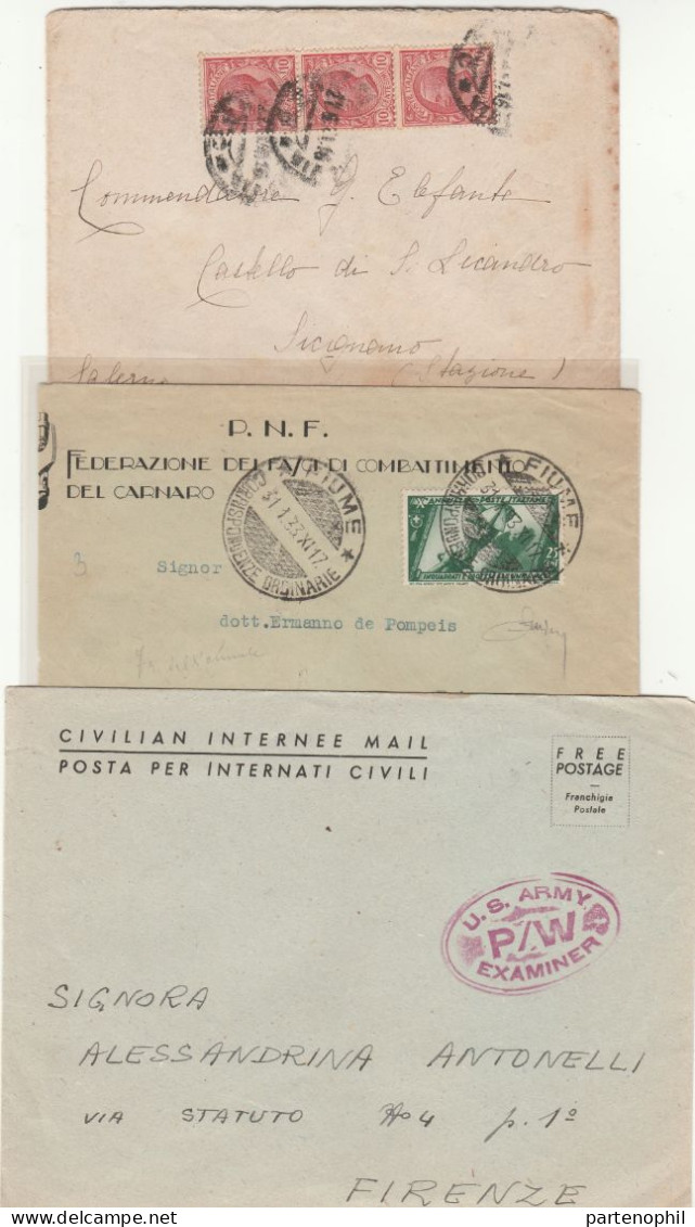 660 - Italia Regno - R.S.I. - Luogotenenza - Insieme Di Oltre 50 Lettere, Cartoline Ecc., Con Diverse Presenze Non Comun - Lotti E Collezioni