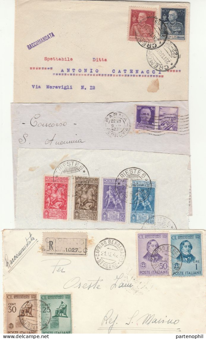 660 - Italia Regno - R.S.I. - Luogotenenza - Insieme di oltre 50 lettere, cartoline ecc., con diverse presenze non comun