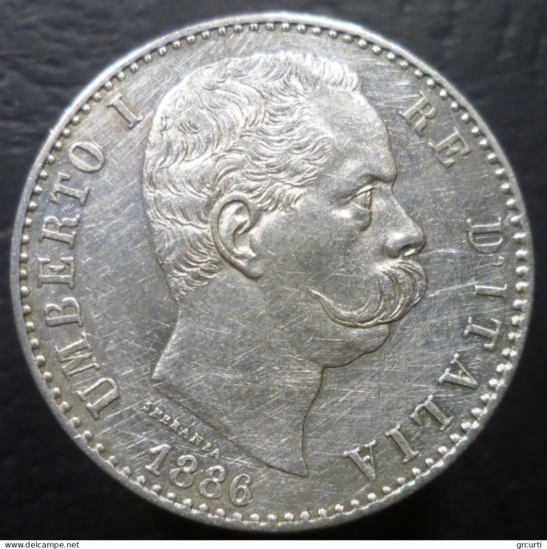 Regno D'Italia - 2 Lire 1886 - Gig. 30 - KM# 23 - 1878-1900 : Umberto I.