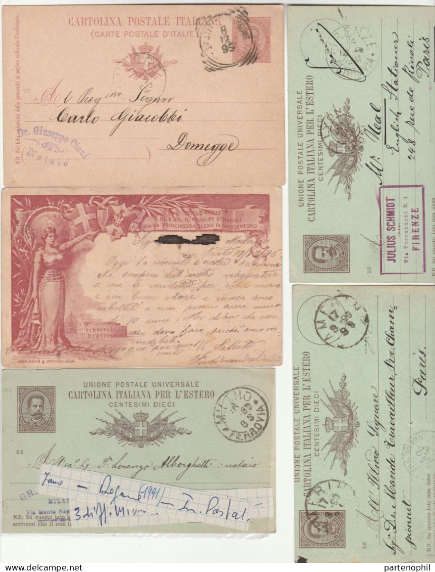 659 - Italia Regno - Interi Postali - 1886/1943 - Interessante Collezione Con Alcune Ripetizioni Formata Da 126 Pezzi Di - Sammlungen