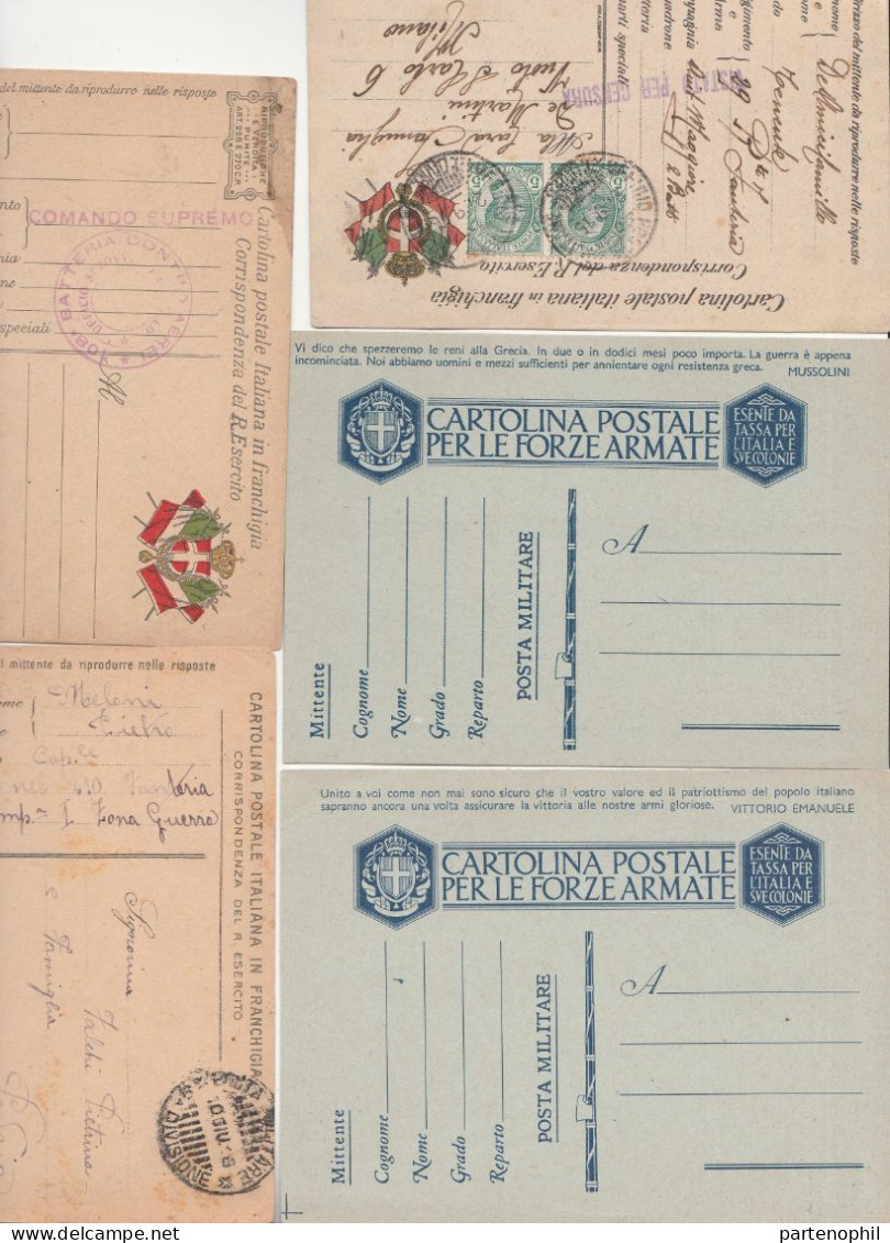 659 - Italia Regno - Interi Postali - 1886/1943 - Interessante collezione con alcune ripetizioni formata da 126 pezzi di