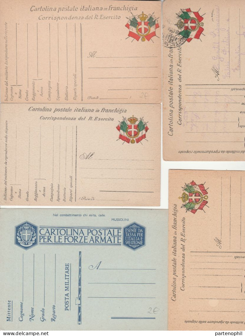 659 - Italia Regno - Interi Postali - 1886/1943 - Interessante collezione con alcune ripetizioni formata da 126 pezzi di