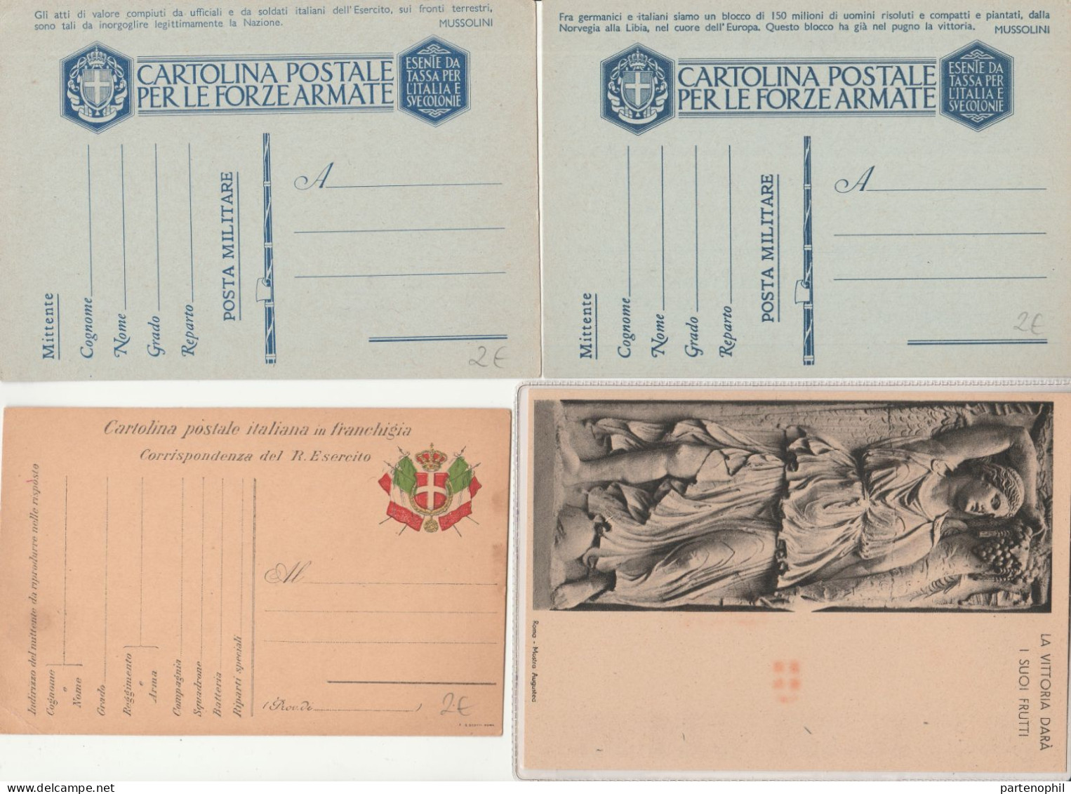 659 - Italia Regno - Interi Postali - 1886/1943 - Interessante collezione con alcune ripetizioni formata da 126 pezzi di