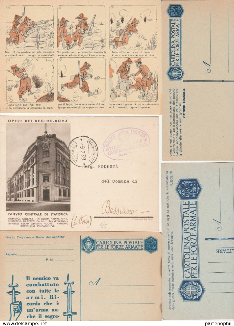 659 - Italia Regno - Interi Postali - 1886/1943 - Interessante collezione con alcune ripetizioni formata da 126 pezzi di