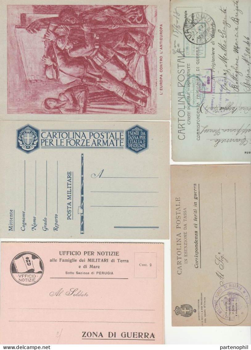 659 - Italia Regno - Interi Postali - 1886/1943 - Interessante collezione con alcune ripetizioni formata da 126 pezzi di