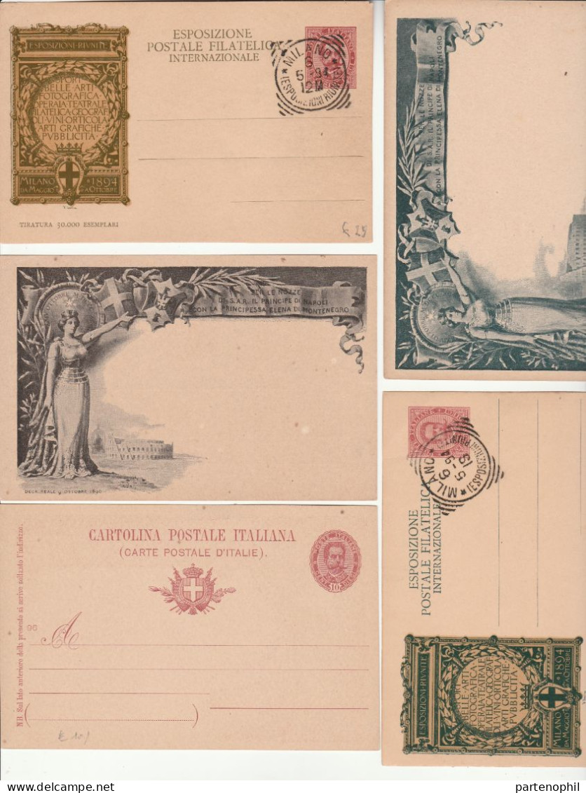 659 - Italia Regno - Interi Postali - 1886/1943 - Interessante collezione con alcune ripetizioni formata da 126 pezzi di