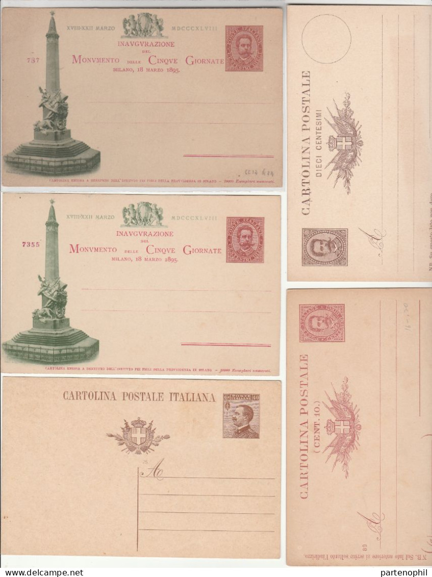 659 - Italia Regno - Interi Postali - 1886/1943 - Interessante collezione con alcune ripetizioni formata da 126 pezzi di