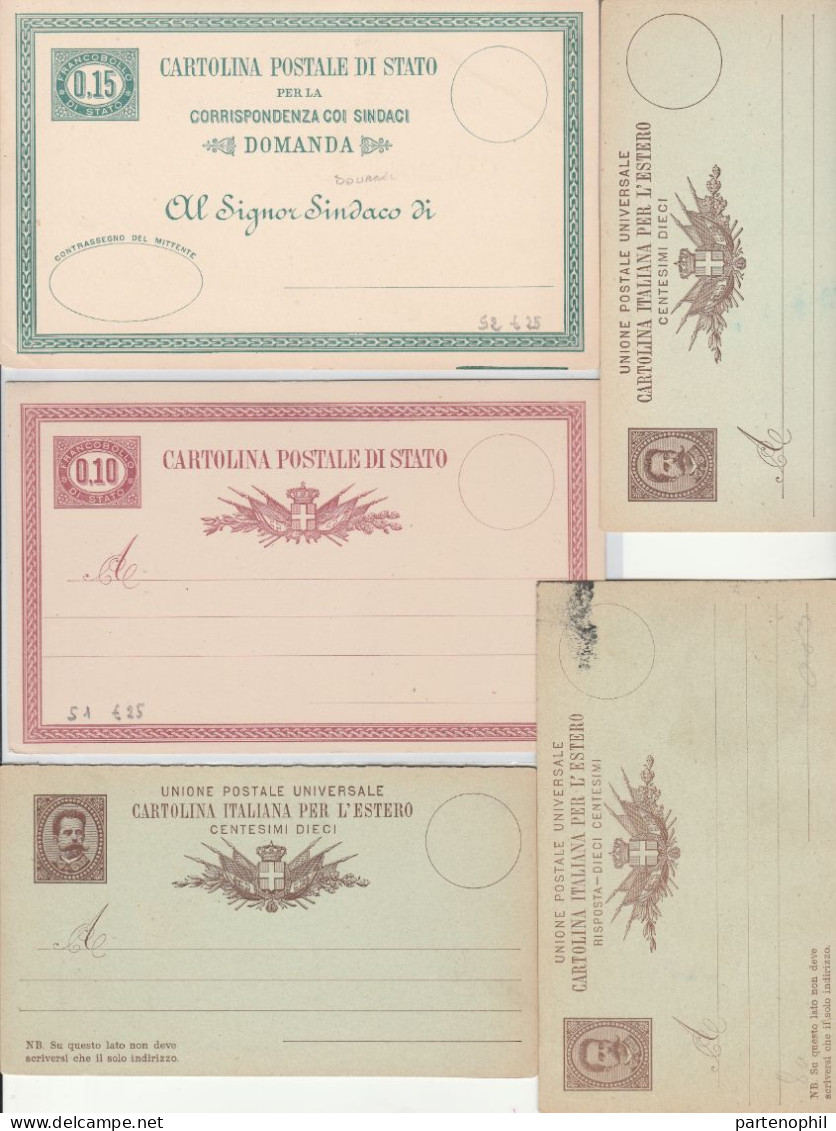 659 - Italia Regno - Interi Postali - 1886/1943 - Interessante collezione con alcune ripetizioni formata da 126 pezzi di