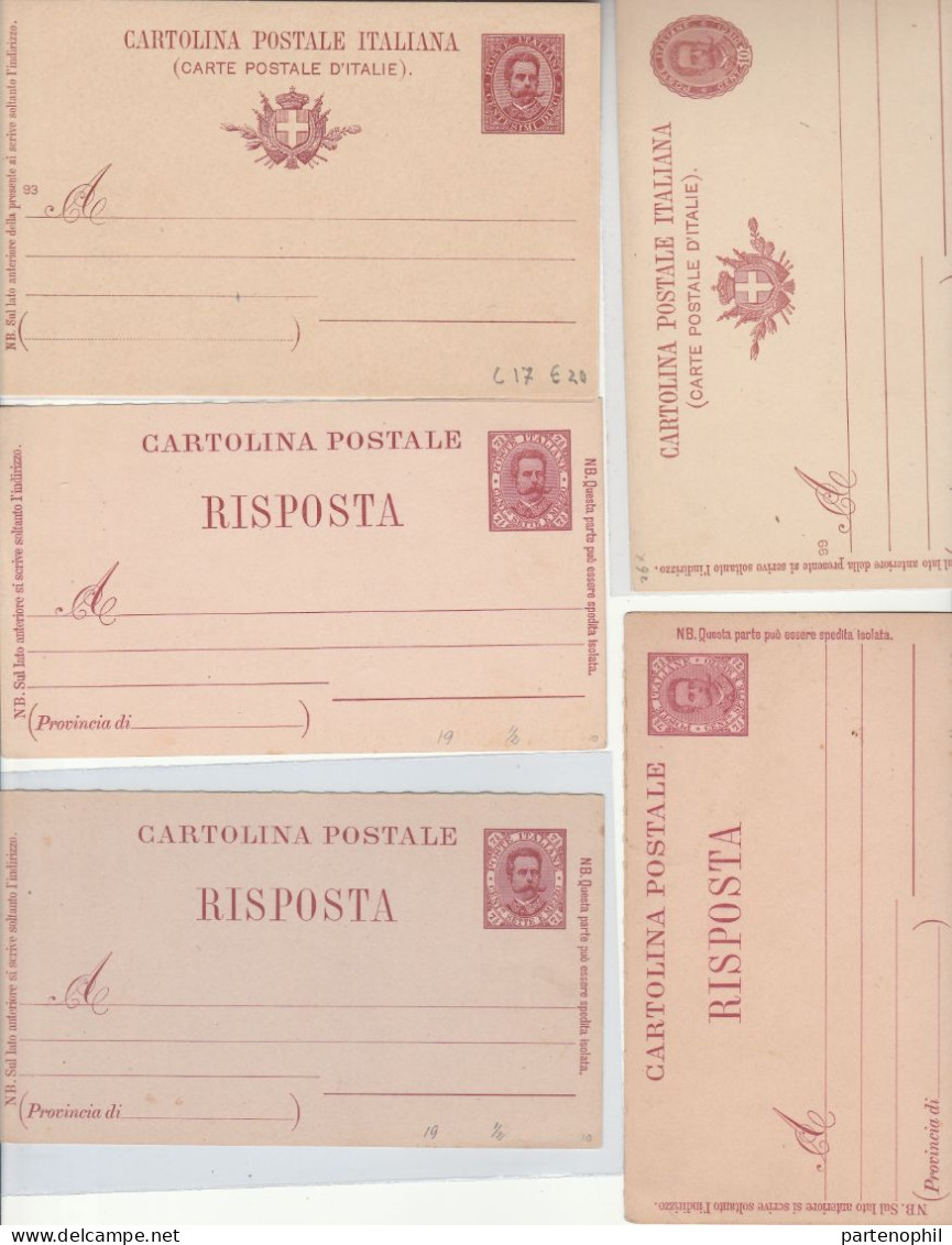 659 - Italia Regno - Interi Postali - 1886/1943 - Interessante collezione con alcune ripetizioni formata da 126 pezzi di